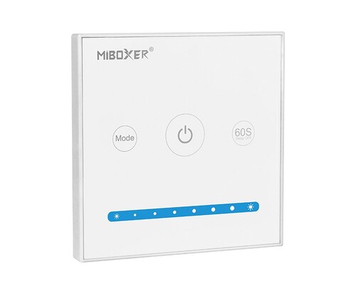 Jednobarevný ovládací panel, dotykový, RF 2.4GHz, 10A, P1, Mi-Light 1