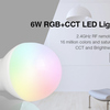 6W LED žárovka RGB+CCT, E27, RF 2.4GHz, FUT014, Mi-Light 2