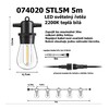 LED světelný řetěz STL5M 5m 2