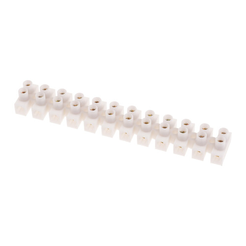 Svorkovnice lámací 12x2,5mm2 bílá, 112400  Svorkovnice lámací 12x2,5mm2 bílá, 112400  1