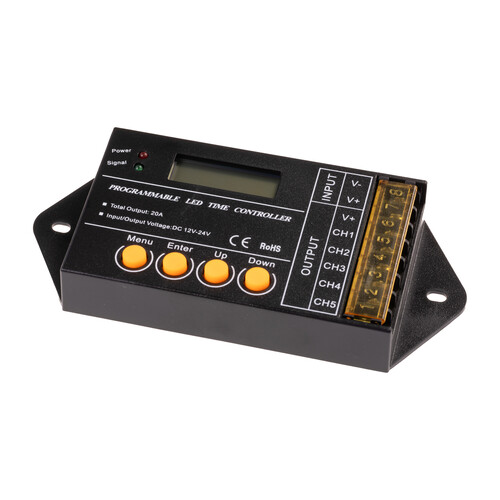 Programovatelný ovladač USB 5CH 20A pro LED Programovatelný ovladač USB 5CH 20A pro LED 1