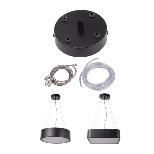 Závěsná lanka pro světla RENDO, černé Závěsná lanka pro světla RENDO, černé 1