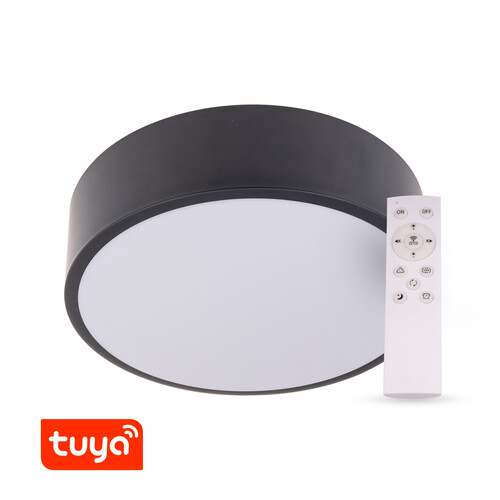 SMART Tuya LED svítidlo RENDO, 48W CCT kulaté, černé SMART Tuya LED svítidlo RENDO, 48W CCT kulaté, černé 1