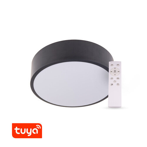 SMART Tuya LED svítidlo RENDO, 36W CCT kulaté, černé SMART Tuya LED svítidlo RENDO, 36W CCT kulaté, černé 1