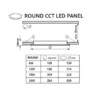 LED panel vestavný, 24V 24W CCT, 24LB24 kulatý LED panel vestavný, 24V 24W CCT, 24LB24 kulatý 2