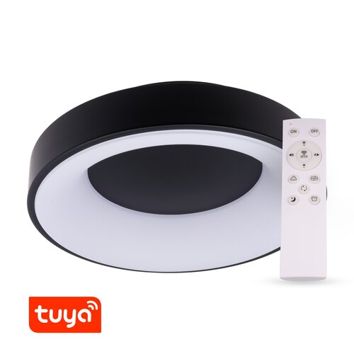 SMART Tuya LED svítidlo ZULU 60W, CCT, kulaté, černé 1