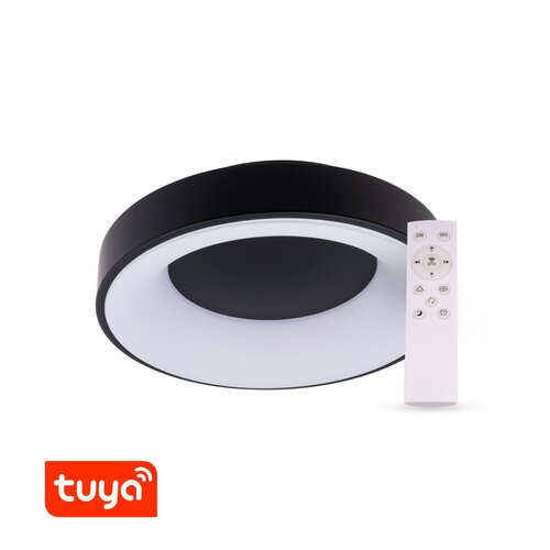 SMART Tuya LED svítidlo ZULU 48W CCT kulaté černé 1