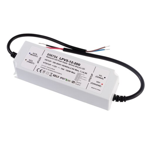 LED zdroj 12V 200W LPV5-12-200 Záruka 5 let LED zdroj 12V 200W LPV5-12-200 Záruka 5 let 1