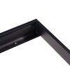 Rám LED panelu 30x120cm 65mm pro přisazení černý 2