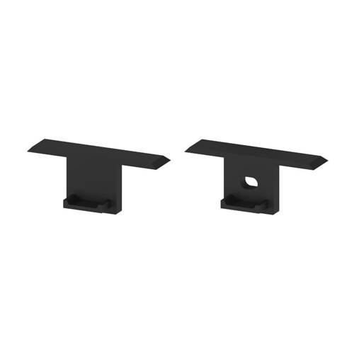 Pár koncovek profilu P6-4 černé Pár koncovek profilu P6-4 černé 1