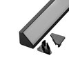 LED profil R6C černý rohový 16*16 LED profil R6C černý rohový 16*16 2