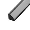 LED profil R6C černý rohový 16*16 LED profil R6C černý rohový 16*16 2