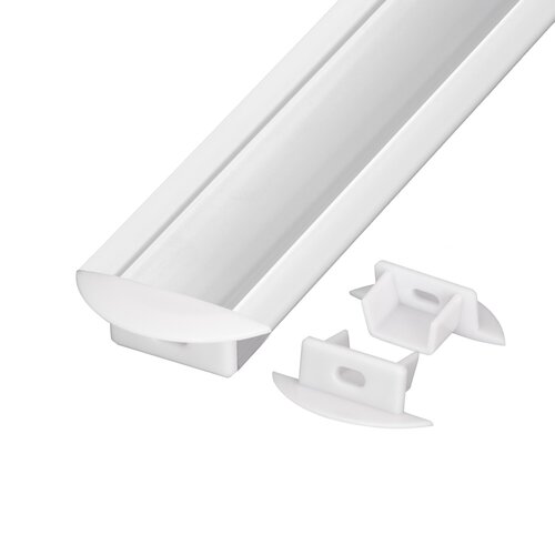 Koncovka profilu V5W bílá, kulatá Koncovka profilu V5W bílá, kulatá 1