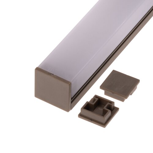 Koncovka profilu N8H bronz Koncovka profilu N8H bronz 1