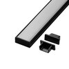 LED profil N14C - nástěnný černý 2