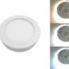 Kulatý přisazený 12W CCT LED panel, nastavení barvy 3000-6500K, 950Lm, 3 roky záruka Kulatý přisazený 12W CCT LED panel, nastavení barvy 3000-6500K, 950Lm, 3 roky záruka 2