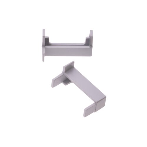 Pár koncovek profilu 2SP-S stříbrné Pár koncovek profilu 2SP-S stříbrné 1