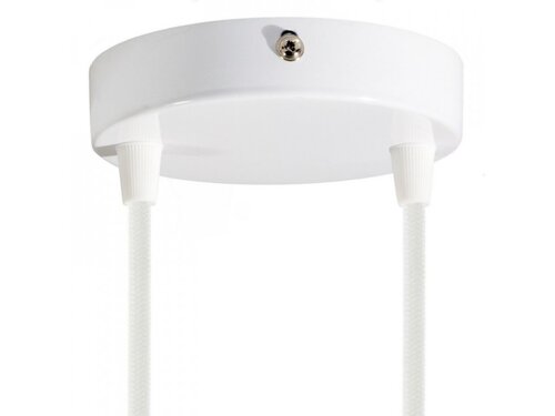 Válcový kovový stropní baldachýn - 2 otvory Válcový kovový stropní baldachýn - 2 otvory 1