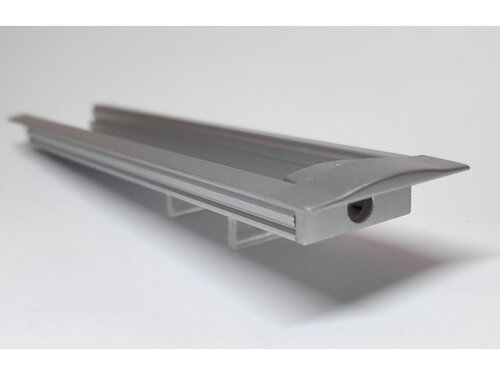 Koncovka pro profil RECESSED 1 s otvorem, stříbrná Koncovka pro profil RECESSED 1 s otvorem, stříbrná 1