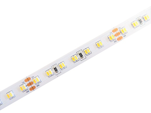 Zakázkový dvoubarevný LED pásek CCT CW+WW LED pásek 3014 WW+CW, 25W/m, 10mm, IP20, 224LED/m, 24VDC Zakázkový dvoubarevný LED pásek CCT CW+WW LED pásek 3014 WW+CW, 25W/m, 10mm, IP20, 224LED/m, 24VDC 1