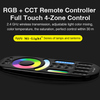 Dotykový 4 kanálový ovladač RGB+CCT, 2.4GHz RF, FUT092-B, Mi-Light 2