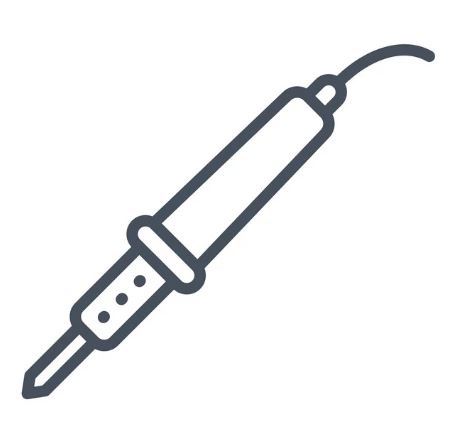 Pájení 2 pinů jednoho konce LED pásku 1