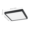 Černý CCT přisazený LED panel FUEVA-Z, 19,5W, 220-240V, IP44, 285x285mm, 98854 Černý CCT přisazený LED panel FUEVA-Z, 19,5W, 220-240V, IP44, 285x285mm, 98854 2