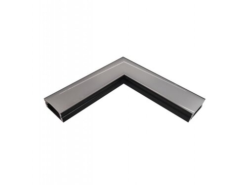 Rohová spojka pro profil Surface 1 s mléčným difuzorem, černá, LP101B-COR-MLK 1