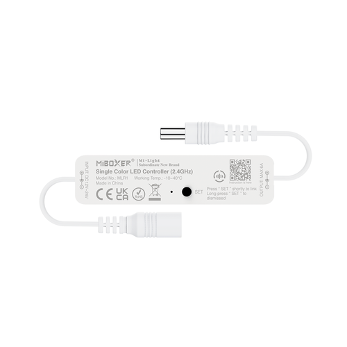 MINI LED přijímač pro jednobarevné pásky, RF 2.4GHz, IP20, 12V-24V, MLR1, Mi-Light MINI LED přijímač pro jednobarevné pásky, RF 2.4GHz, IP20, 12V-24V, MLR1, Mi-Light 1