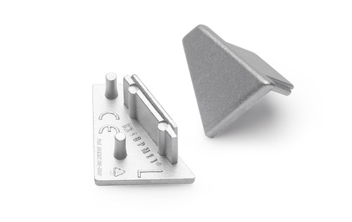 Koncovka profilu CORNER10 stříbrná, 83990040 1