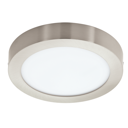 CCT přisazený LED panel FUEVA-Z, kulatý, matný nikl, 16,5W, 220-240V, IP44, 900114 1