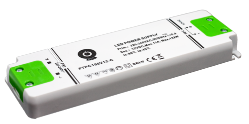 132W Nábytkový napájecí zdroj, FTPC150V12, 12V, 11A, IP20 1