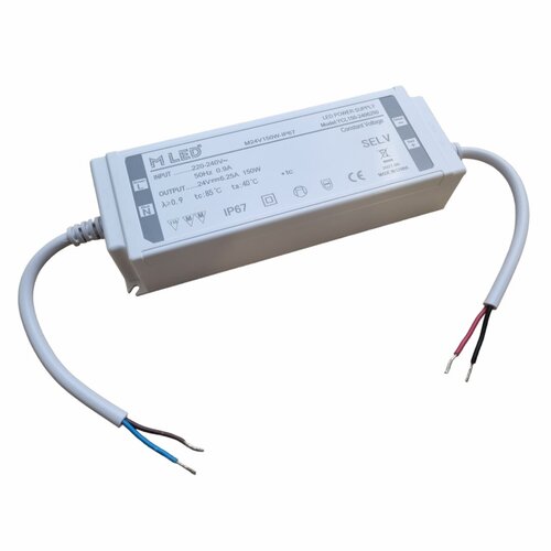 150W LED napájeci zdroj, 24V, voděodolný, 6,25A, IP67, MLED-24V150W-IP67 150W LED napájeci zdroj, 24V, voděodolný, 6,25A, IP67, MLED-24V150W-IP67 1