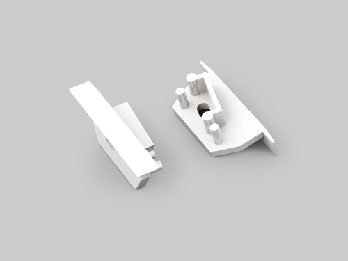 Koncovka profilu DIAGONAL14 bílá. H5999901 Koncovka profilu DIAGONAL14 bílá. H5999901 1