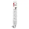 Prodlužovací kabel 3 m / 5 zásuvek / bílý / PVC / 1 mm2, IP20 Prodlužovací kabel 3 m / 5 zásuvek / bílý / PVC / 1 mm2, IP20 2