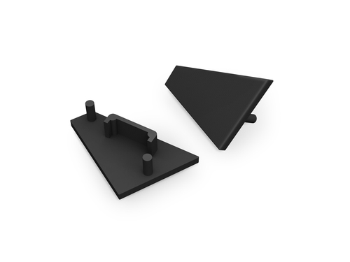 Koncovka profilu CORNER14 gen2 černá, A4980002 Koncovka profilu CORNER14 gen2 černá, A4980002 1