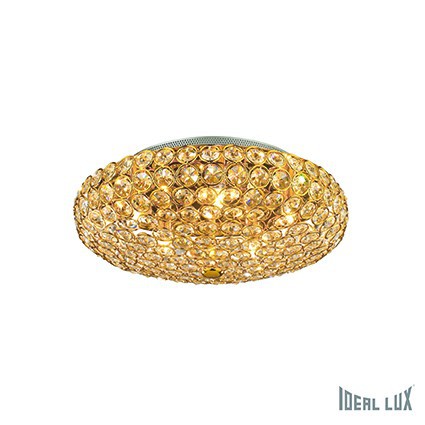 Stropní a nástěnné svítidlo Ideal Lux King PL5 oro 073187 1