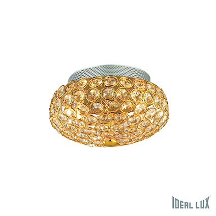 Stropní a nástěnné svítidlo Ideal Lux King PL3 oro 075402 1