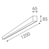 Stropní svítidlo LINO LASER 120 P, B 24-32W 3000K, ON/OFF, DALI/PUSH Stropní svítidlo LINO LASER 120 P, B 24-32W 3000K, ON/OFF, DALI/PUSH 2
