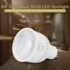 6W LED žárovka CCT, GU10, RF 2.4GHz, FUT107, Mi-Light 2