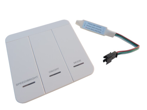 Set nástěnného ovladače digitálních LED pásků, RF2,4Ghz, nástěnný, bílý, 28 módů 1