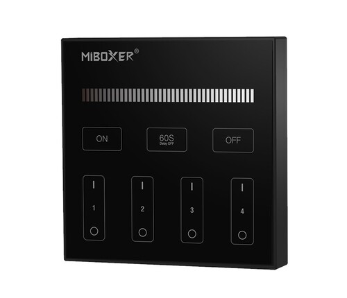 Dotykový panel pro jednobarevné LED, 4 zóny , B1B, 2x AAA,MiLight 1