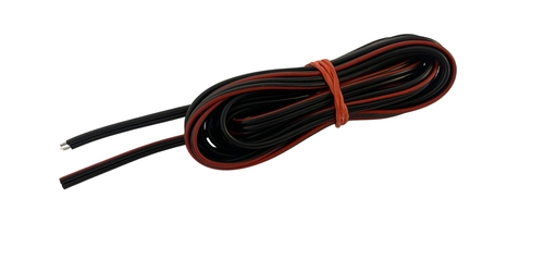Černý kabel 2x0,5 mm2, s jednostranným cínováním Černý kabel 2x0,5 mm2, s jednostranným cínováním 1