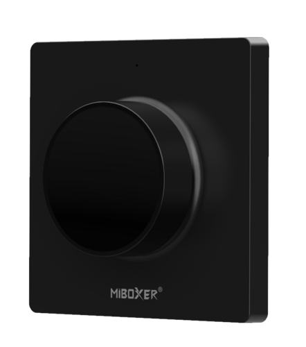 Nástěnný ovladač Boxer pro jednobarevné a CCT LED, magnetický, K1B, MiLight, černý 1