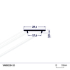 LED profil VARIO30-10, eloxovaný hliník 2