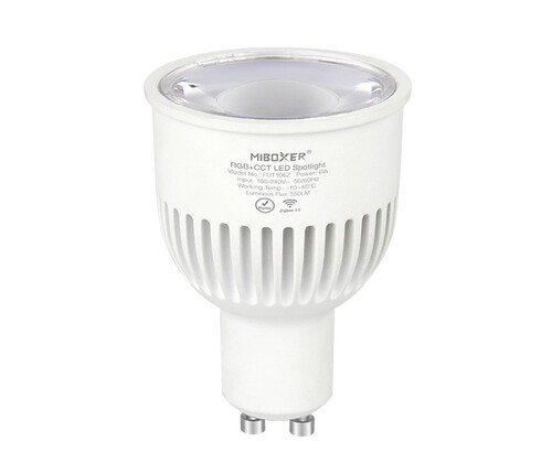6W LED žárovka RGB+CCT, GU10, Zigbee 3.0 + 2.4G, FUT106ZR, Mi-Light 6W LED žárovka RGB+CCT, GU10, Zigbee 3.0 + 2.4G, FUT106ZR, Mi-Light 1