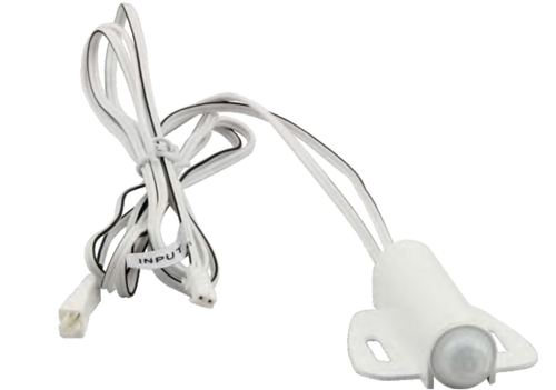 Pohybový LED senzor PIR3, přisazený/vestavný, 4A, 12-24V, 16mm, dosah 2m, 40s, konektor 1