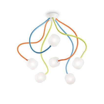 Stropní svítidlo Ideal Lux OCTOPUS PL6 COLOR, 174976 barevné Stropní svítidlo Ideal Lux OCTOPUS PL6 COLOR, 174976 barevné 1