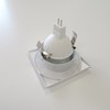 Rámeček do podhledu IP54, hranatý, bílý, GU10/MR16, 84x84x38mm, bez patice 2