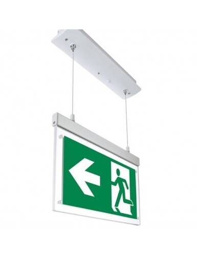 Nouzové LED osvětlení, 2W, 6000K, 4 piktogramy, IP20, studená bílá, závěsné 1